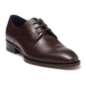 Mezlan Raider Brown Plain Toe Leather Oxfords
